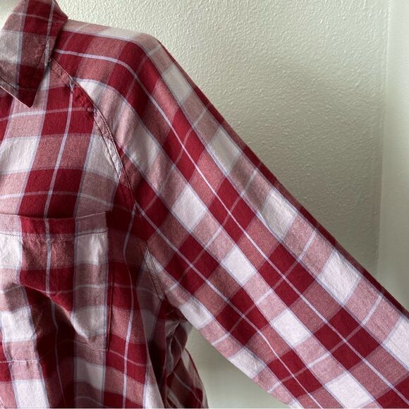SO Plaid Long Sleeve Shirt Long Sleeve Large - Picture 4 of 14